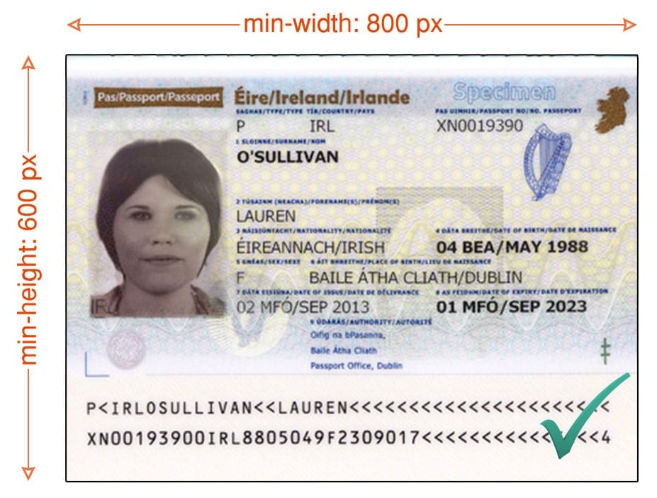 Iran visa passport requirements sample